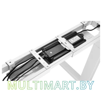 Стол для работы стоя ErgoSmart Unique Ergo Desk 1360x800x36мм (дуб натуральный/белый) картинка 6
